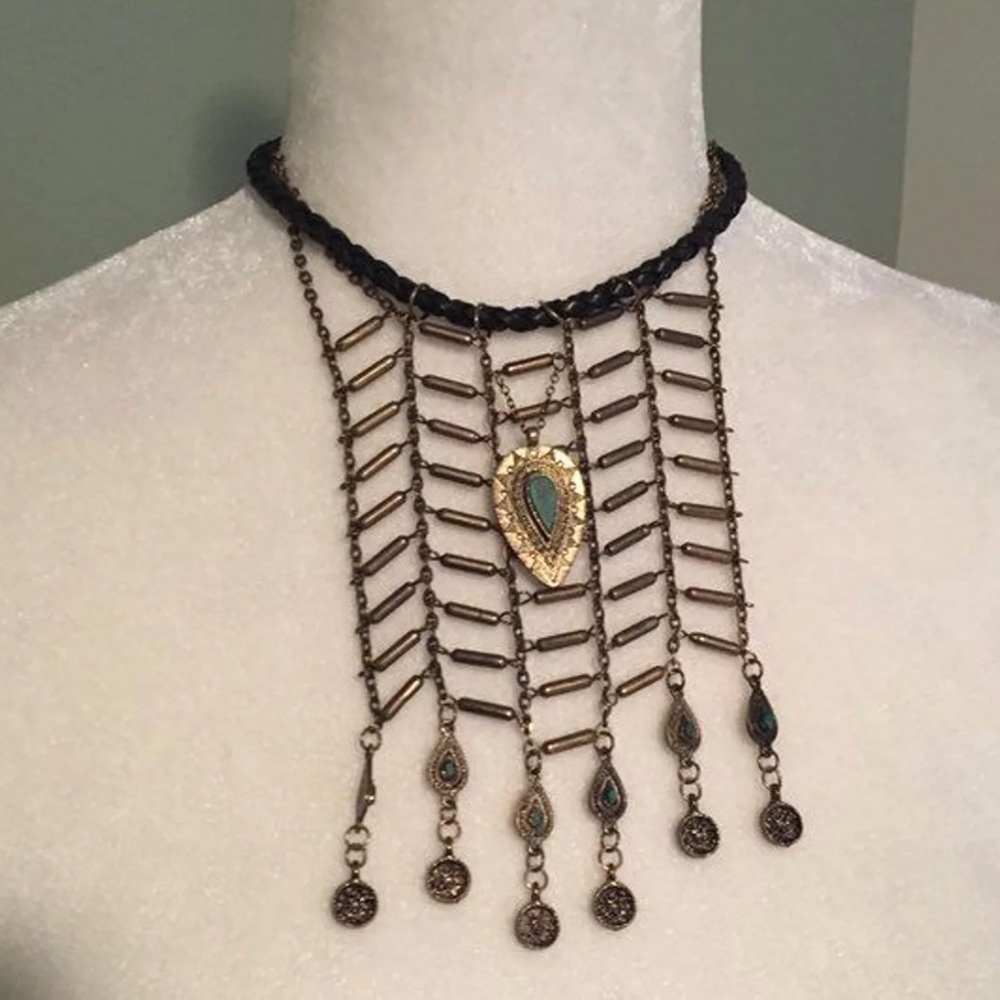 Peacock Statement Necklace